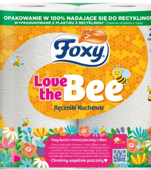 Foxy Love the bee 2szt. ręczniki kuchenne