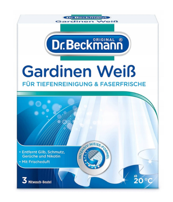 Dr Beckmann Gardinen Weiss 3x40g firanki
