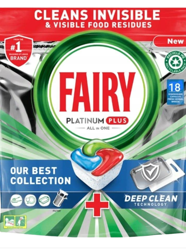 Fairy Platinum Plus 18szt tabletki do zmywarki